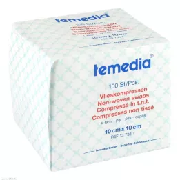 VLIESKOMPRESSEN 10x10 cm non-sterile 4-fold, 100 pcs