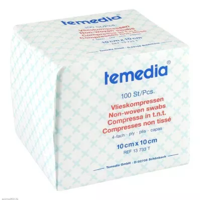 Fleece compresses 10x10 cm non-sterile 4-fold, 100 pieces Fleece compresses 10x10 cm non-sterile 4-fold, 100 pieces