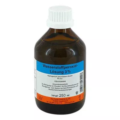 Hydrogen peroxide solution 3% Ph.Eur., 250 ml Hydrogen peroxide solution 3% Ph.Eur., 250 ml