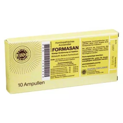 Formasan injection ampoules, 10X2 ml Formasan injection ampoules, 10X2 ml