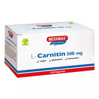 L-CARNITIN 500 mg Megamax capsules, 120 pcs L-CARNITIN 500 mg Megamax capsules, 120 pcs