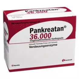 PANKREATAN 36,000 enteric-coated hard capsules, 200 pcs