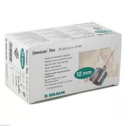 OMNICAN fine Pen cannula 0.33x12 mm, 100 pcs
