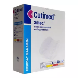 CUTIMED Siltec foam dressing 10x10 cm non-adhesive, 12 pcs