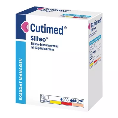 CUTIMED Siltec foam dressing 10x20 cm non-adhesive, 12 pcs