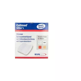 CUTIMED Siltec L Foam dressing 15x15 cm, 12 pcs
