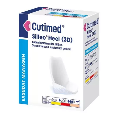 CUTIMED Siltec Heel 3D 16x24 cm compresses, 6 pcs
