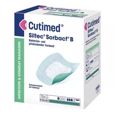 CUTIMED Siltec Sorbact PU-Bandage 15x15 cm, 12 pcs