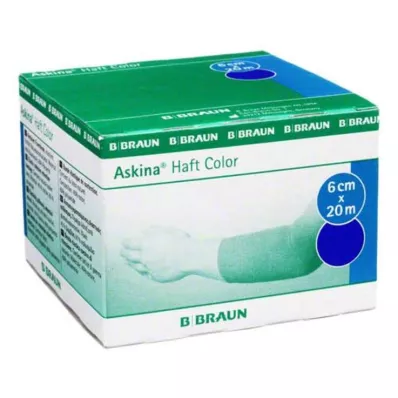 ASKINA Adhesive bandage Color 6 cmx20 m blue, 1 pc