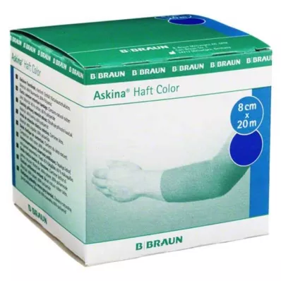 ASKINA Adhesive bandage Color 8 cmx20 m blue, 1 pc
