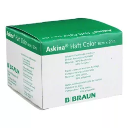 ASKINA Adhesive bandage colour 6 cmx20 m yellow, 1 pc