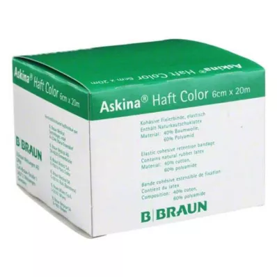 ASKINA Adhesive bandage colour 6 cmx20 m yellow, 1 pc
