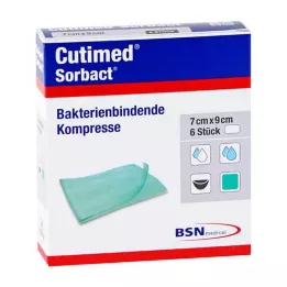 CUTIMED Sorbact compresses 4x6 cm, 6 pcs