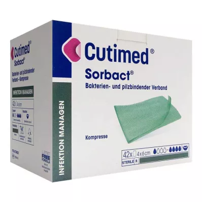 Cutimed Sorbact compresses 4x6 cm, 42 pcs