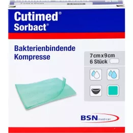 CUTIMED Sorbact compresses 7x9 cm, 6 pcs