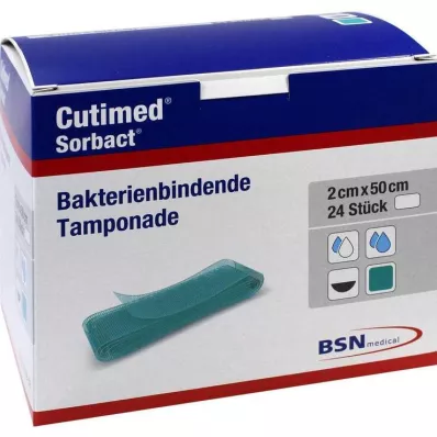 Cutimed Sorbact tamponades 2x50 cm, 24 pcs Cutimed Sorbact tamponades 2x50 cm, 24 pcs