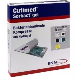 CUTIMED Sorbact Gel Compresses 7.5x7.5 cm, 12 pcs