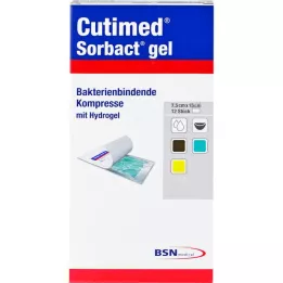 CUTIMED Sorbact Gel Compresses 7.5x15 cm, 12 pcs