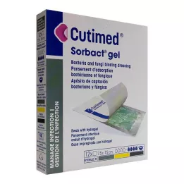 CUTIMED Sorbact Gel Compresses 7.5x15 cm, 12 pcs