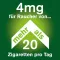 nicorette chewing gum whitemint, 4 mg nicotine, 105 pieces