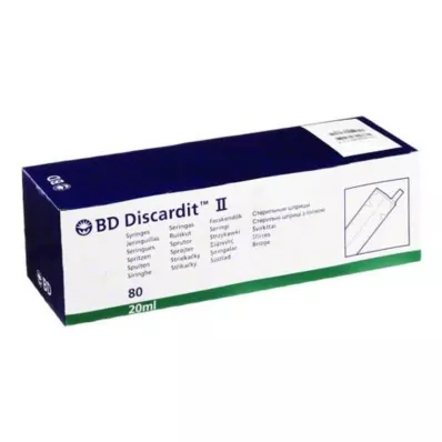 BD DISCARDIT II Syringe 20 ml, 80X20 ml BD DISCARDIT II Syringe 20 ml, 80X20 ml