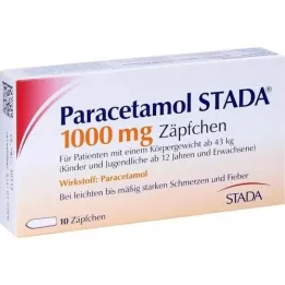 PARACETAMOL STADA 1000 mg suppository, 10 pcs