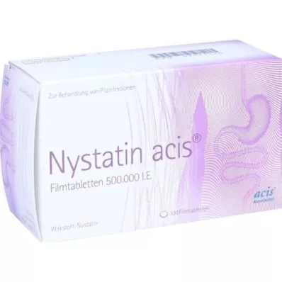 NYSTATIN acis film-coated tablets, 100 pcs