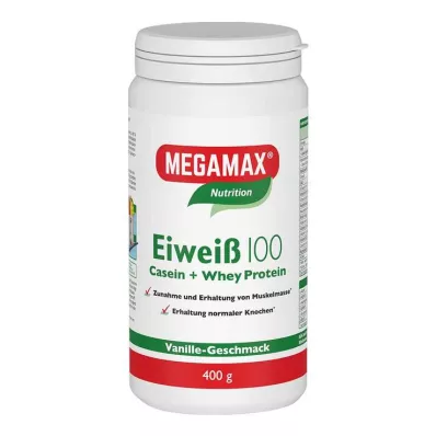 Egg white 100 vanilla Megamax, 400 g Egg white 100 vanilla Megamax, 400 g