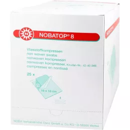 Nobatop 8 compresses 10x10cm, 25x5 pcs