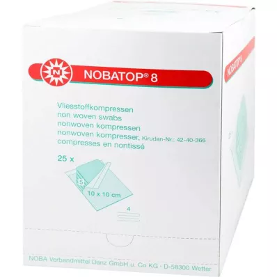 Nobatop 8 compresses 10x10cm, 25x5 pcs Nobatop 8 compresses 10x10cm, 25x5 pcs