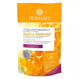 DERMASEL Dead Sea bath salt+milk&amp;Honey SPA, 1 p