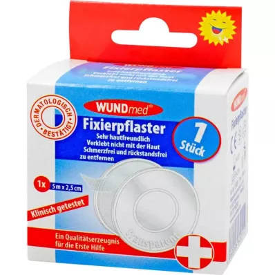 FIXIERPFLASTER 2.5 cmx5 m transparent, 1 pc