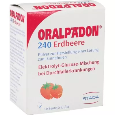 ORALPÄDON 240 Strawberry Btl. powder, 10 pcs