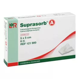 SUPRASORB A Calcium alginate Compr.5x5 cm, 8 pcs