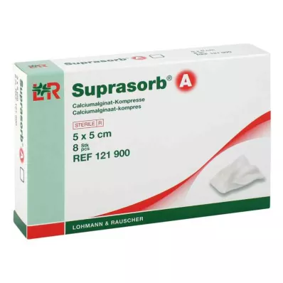 SUPRASORB A Calcium alginate Compr.5x5 cm, 8 pcs