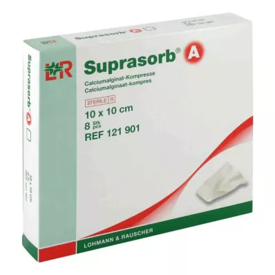 SUPRASORB A Calcium alginate compress 10x10 cm, 8 pcs SUPRASORB A Calcium alginate compress 10x10 cm, 8 pcs