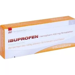 IBUPROFEN Hemopharm 400 mg film-coated tablets, 20 pcs