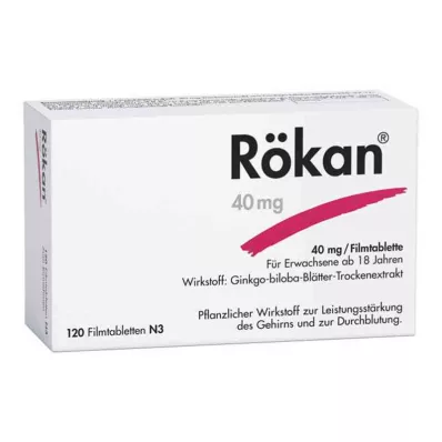 RÖKAN 40 mg film-coated tablets, 120 pcs RÖKAN 40 mg film-coated tablets, 120 pcs