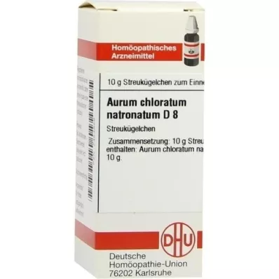 AURUM CHLORATUM NATRONATUM D 8 globules, 10 g