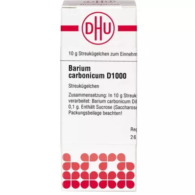 BARIUM CARBONICUM D 1000 globules, 10 g