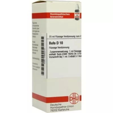 BUFO D 10 Dilution, 20 ml BUFO D 10 Dilution, 20 ml
