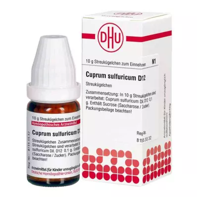 Cuprum Sulfuricum D12 globules (10 g)