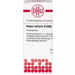 HEPAR SULFURIS D 1000 globules, 10 g