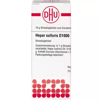 HEPAR SULFURIS D 1000 globules, 10 g