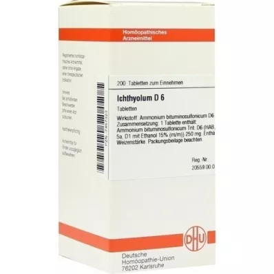 ICHTHYOLUM D 6 tablets, 200 pc