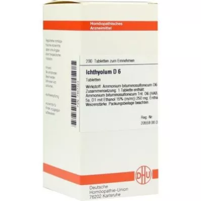 ICHTHYOLUM D 6 tablets, 200 pc ICHTHYOLUM D 6 tablets, 200 pc