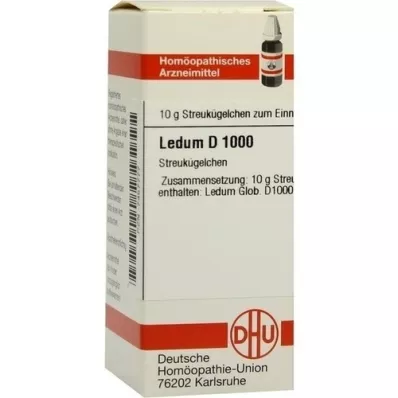 LEDUM D 1000 globules, 10 g