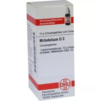 MILLEFOLIUM D 3 globules, 10 g