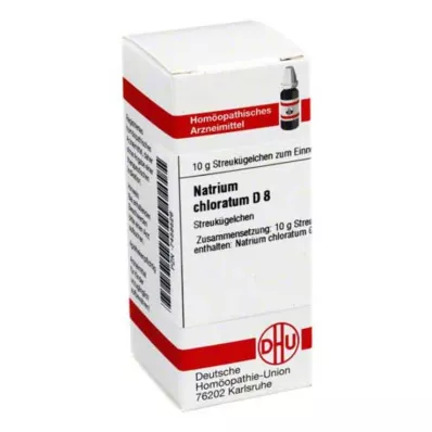 NATRIUM CHLORATUM D 8 globules, 10 g NATRIUM CHLORATUM D 8 globules, 10 g
