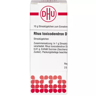 RHUS TOXICODENDRON D 1000 globules, 10 g